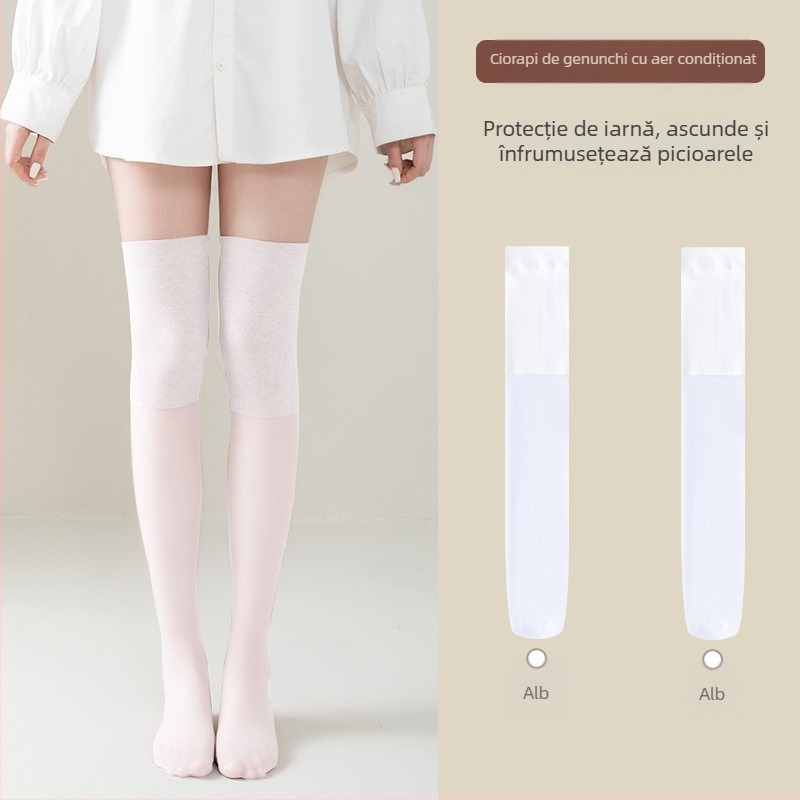 Șosete până la genunchi pentru femei, din nailon, subțiri, 15D, cu silicon antiderapant, anti-agățare