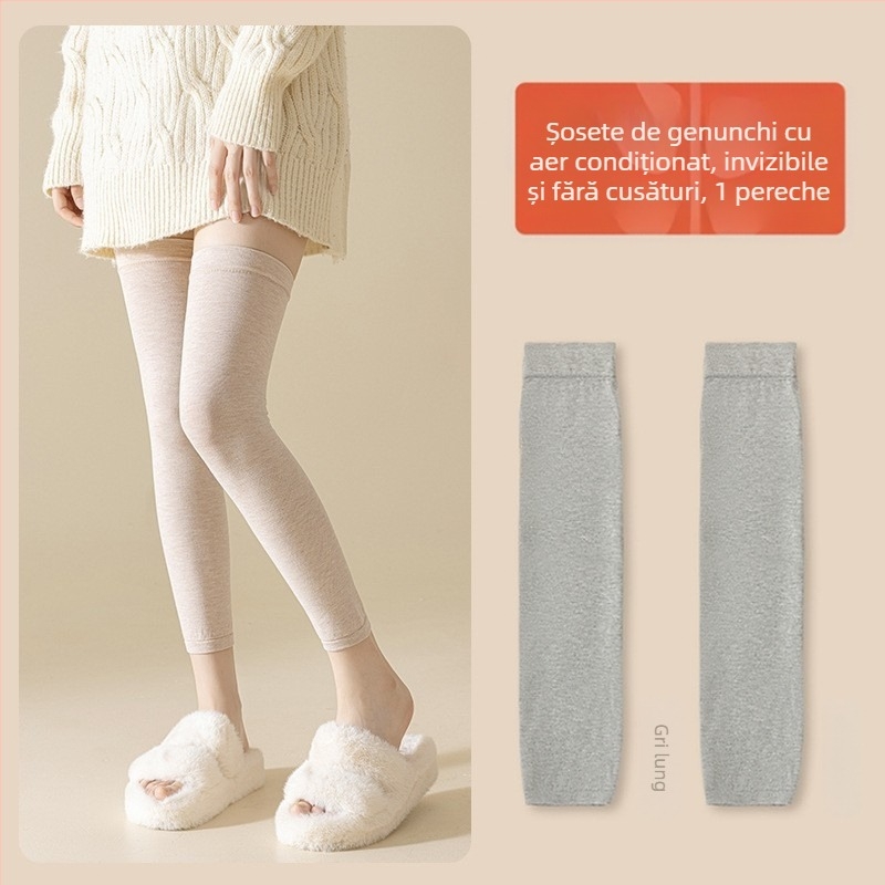 Șosete până la genunchi pentru femei, din nailon, subțiri, 15D, cu silicon antiderapant, anti-agățare