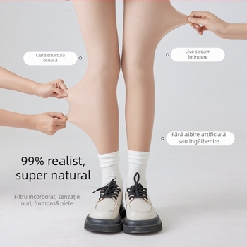 Colanți de catifea pentru modelare, groși, anti-frecare, cu picioare (viscoză 30–50%)