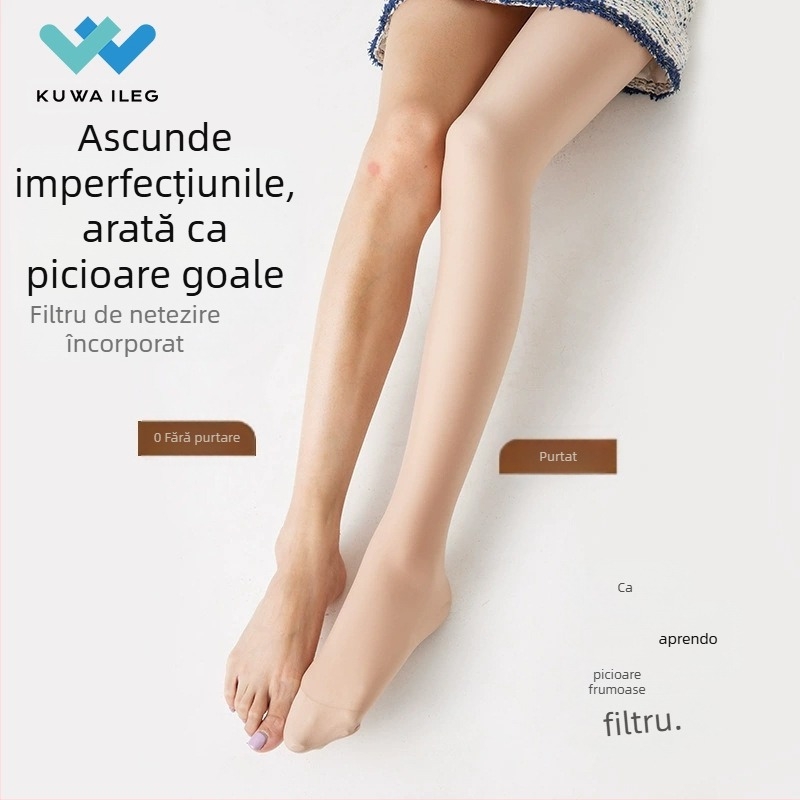 Colanți de catifea pentru modelare, groși, anti-frecare, cu picioare (viscoză 30–50%)