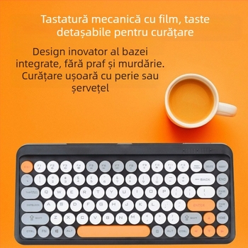 Set tastatură și mouse fără fir – Bluetooth, suport ergonomic, personalizare disponibilă