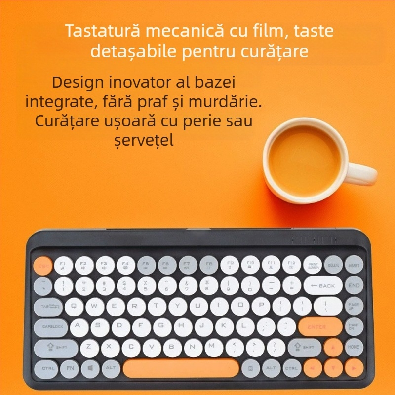 Set tastatură și mouse fără fir – Bluetooth, suport ergonomic, personalizare disponibilă