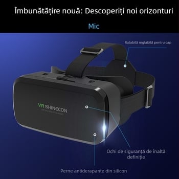 Magic Mirror G06A ochelari VR pentru telefoane mobile — intrare de la ecranul telefonului, rezoluție 720-1080-2K, funcții: divertisment social, urmărire a mișcării