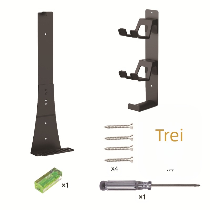 Suport de perete pentru jocuri PS5/PS5 Pro/PS5 Slim cu spațiu pentru controler și căști, construcție metalică, model MZ-8005X, greutate 900 g