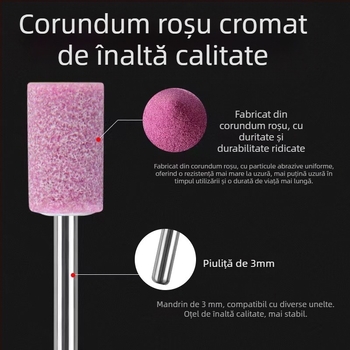 Cap de șlefuit WELIBA – Corund, Model Grinding head, pentru șlefuire și lustruire a matrițelor din oțel, cupru și aluminiu
