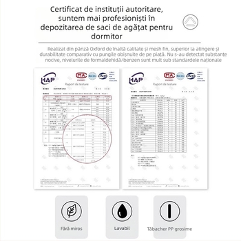 Organizator de lenjerie și șosete, montat pe perete — material Oxford, model SND4004, design tridimensional pe perete