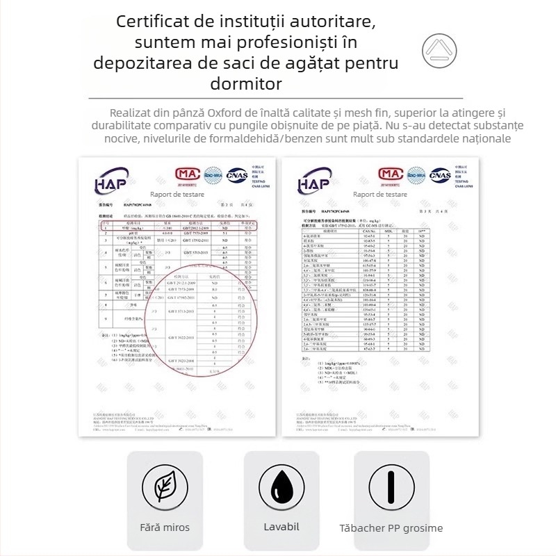 Organizator de lenjerie și șosete, montat pe perete — material Oxford, model SND4004, design tridimensional pe perete