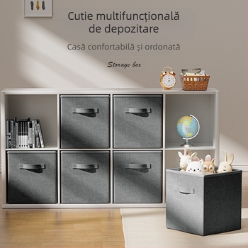 Cutie de depozitare cu capacitate mare, pliabilă, din material nețesut, 10–20L, portabil