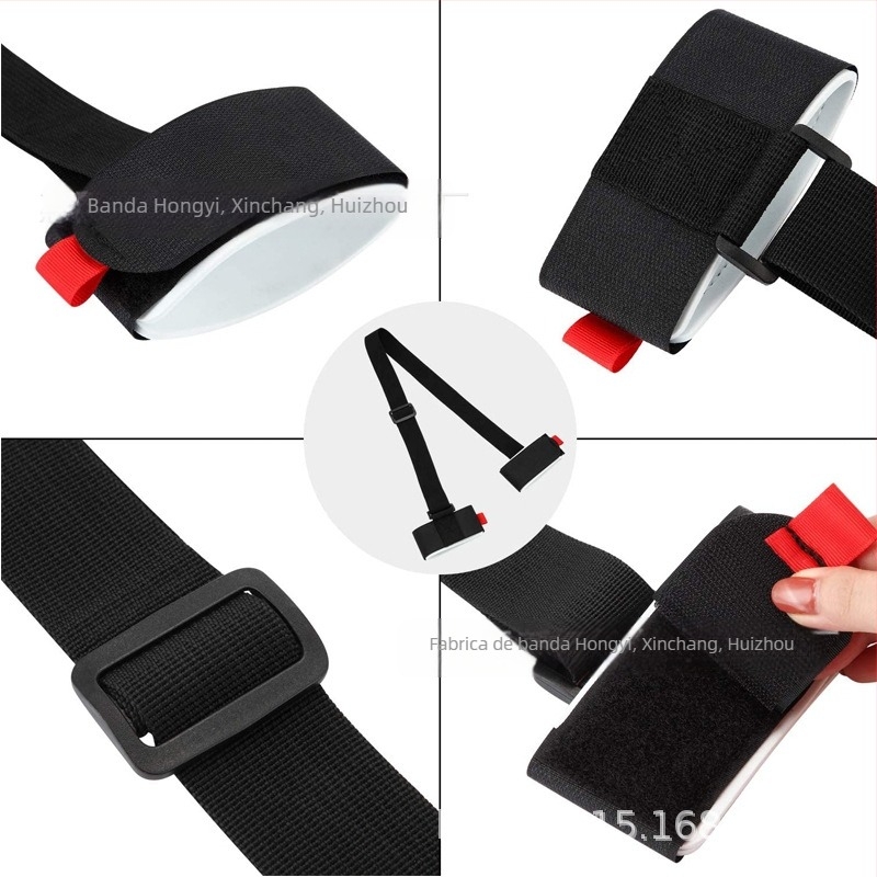 Curea Velcro pentru schi — reglabilă, anti-zgâriere, accesoriu hands-free pentru îmbrăcăminte