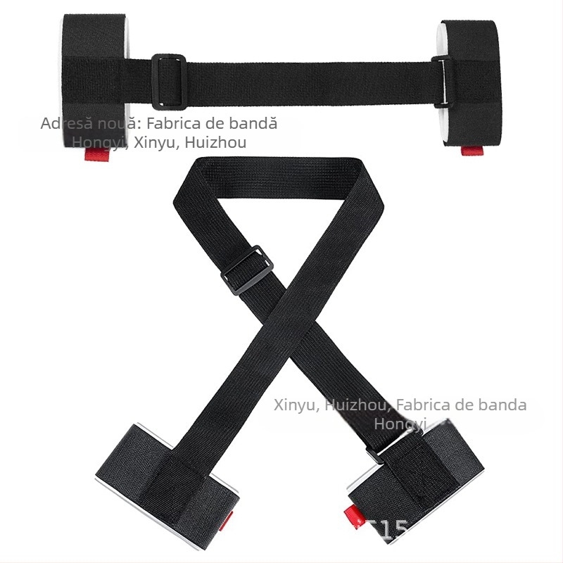 Curea Velcro pentru schi — reglabilă, anti-zgâriere, accesoriu hands-free pentru îmbrăcăminte