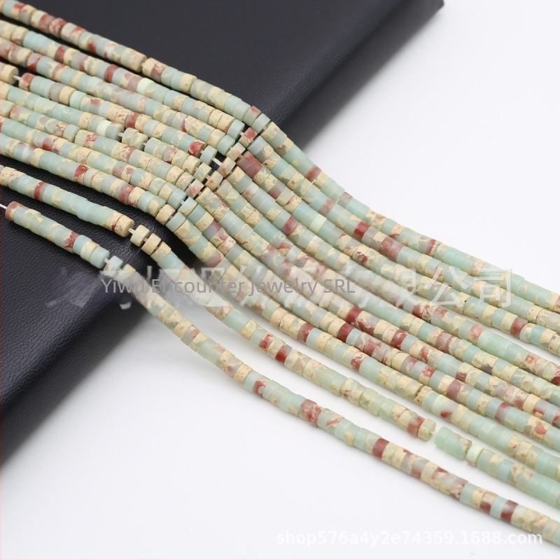 Mărgele cilindrice din Shoushan – componente semi-finite pentru bijuterii DIY, piatră naturală, pietre semiprețioase, 8 g