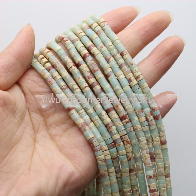 Mărgele cilindrice din Shoushan – componente semi-finite pentru bijuterii DIY, piatră naturală, pietre semiprețioase, 8 g