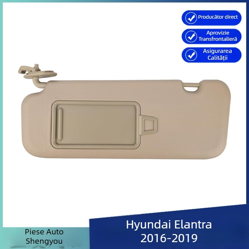 Parasolar auto Hyundai Elantra (2016-2019), PVC, instalare încorporată, posibilitate de personalizare, fără imprimare a logo-ului