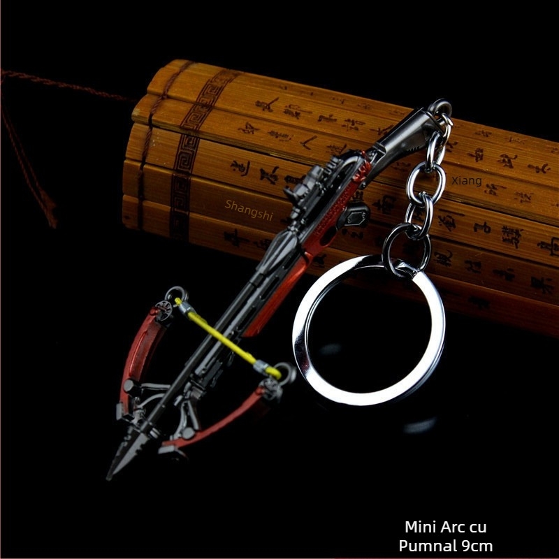 Kushiro armă mică din aliaj – model prop în formă de cruce, ambalaj blister, cadou potrivit