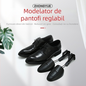 Extender de pantofi reglabil, multifuncțional – șină telescopică din plastic, formator intern; Model ZY-2228A; Material PP; Dimensiuni: max 31.5×7.5×5.5 cm / min 23.5×7.5×5.5 cm; Potrivit pentru sneakers, pantofi din piele, casual și de lucru