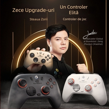 GameSir Morning Star 2 controler de joc fără fir cu Bluetooth și USB, pentru PC, Switch, iOS și Android, cu vibrații și senzor Hall
