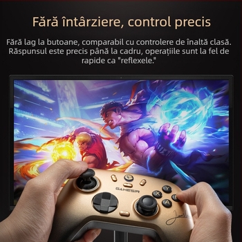 GameSir Morning Star 2 controler de joc fără fir cu Bluetooth și USB, pentru PC, Switch, iOS și Android, cu vibrații și senzor Hall