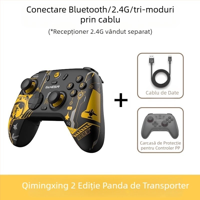 GameSir Morning Star 2 controler de joc fără fir cu Bluetooth și USB, pentru PC, Switch, iOS și Android, cu vibrații și senzor Hall