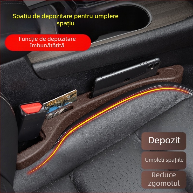 Bandă de umplere a golurilor dintre scaunele auto - cauciuc, stil simplu, previne căderea obiectelor, XINYI