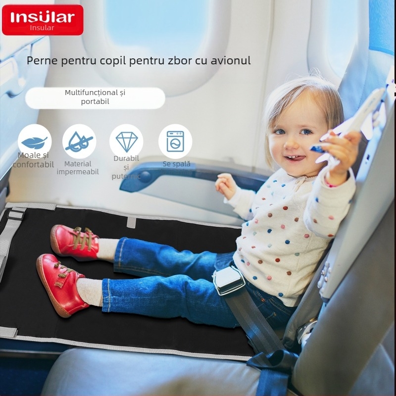 Hamac pentru copii pentru călătorii cu avionul — material Oxford, greutate 220 g, încărcare maximă 30 kg, origine Ningbo, marcă Insular/inxiuli