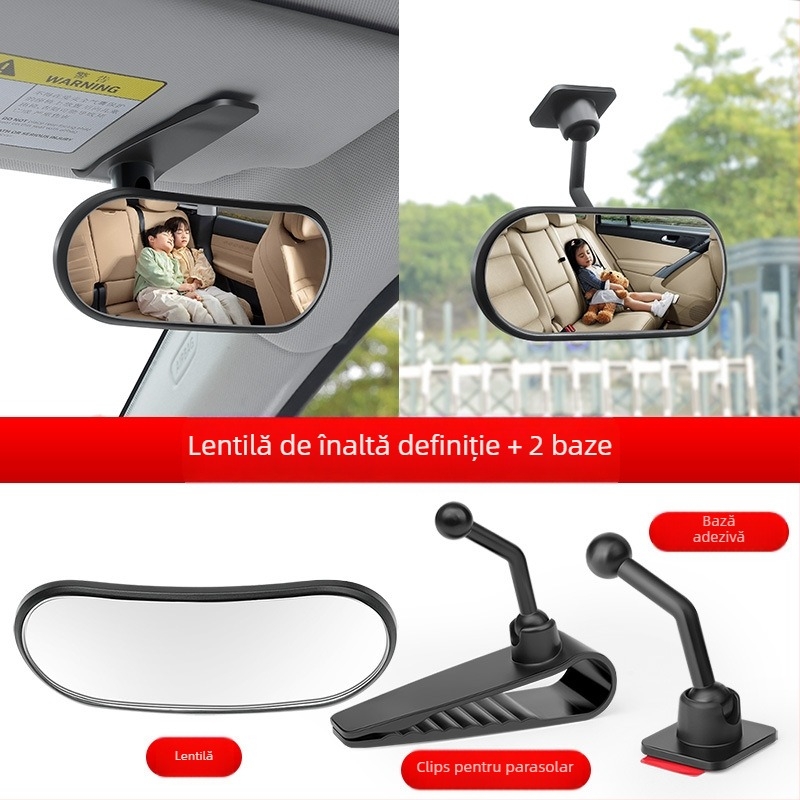 Zhanjie Oglindă de Observare pentru Scaunul Auto al Bebelușului – Oglindă Interioară pentru Vizualizarea în Spate a Copilului