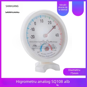 Termohigrometru cu indicator pentru încăperi – măsoară temperatura și umiditatea, precizie standard