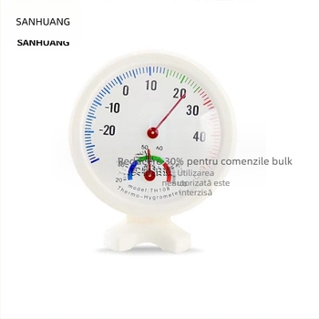 Termohigrometru cu indicator pentru încăperi – măsoară temperatura și umiditatea, precizie standard