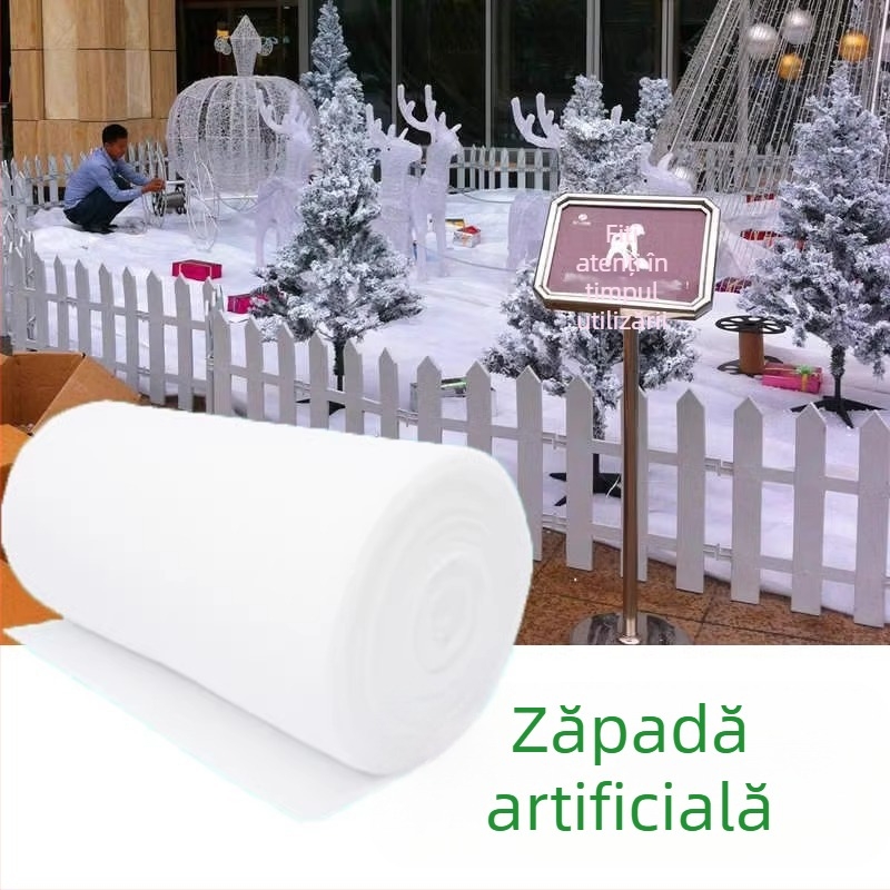 Decor de podea cu zăpadă artificială pentru scenă de Crăciun – poliester, Mingyu, stil 1327355784, conținut 90