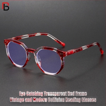 Ochelari de lectură pentru seniori, ramă completă din policarbonat, lentile anti-lumină albastră, lentile din policarbonat