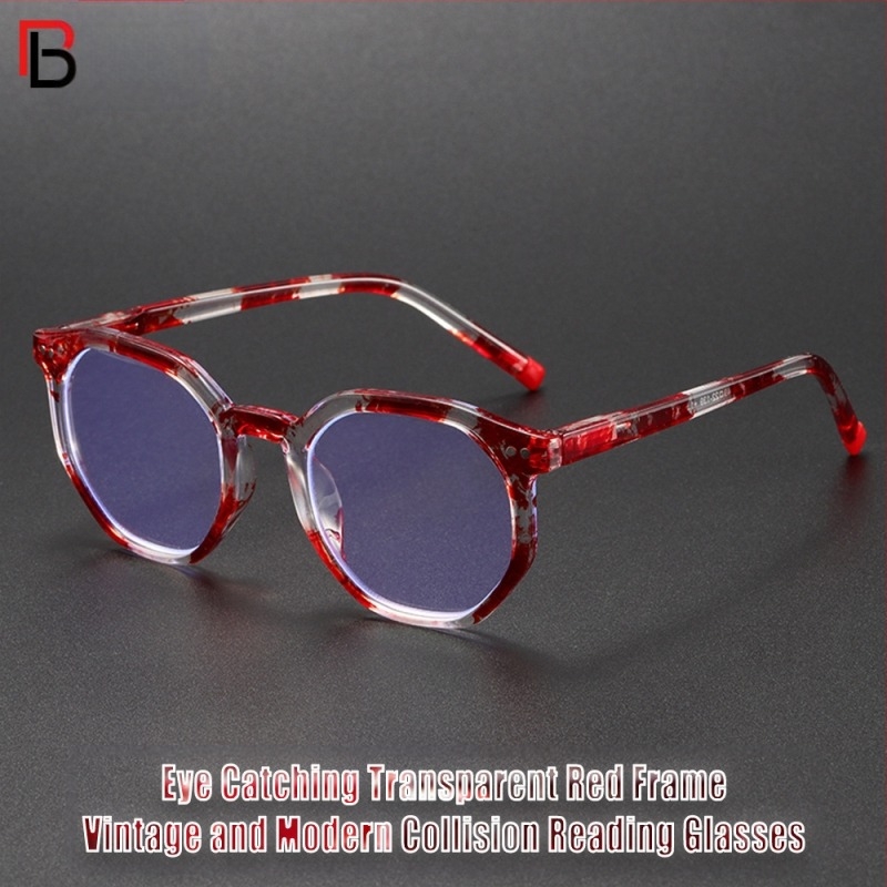 Ochelari de lectură pentru seniori, ramă completă din policarbonat, lentile anti-lumină albastră, lentile din policarbonat