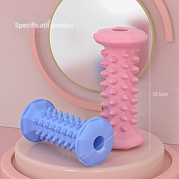 Role masaj talpă cu stimulare a punctelor de acupunktură și acțiune de frământare – rolă de yoga pentru picioare