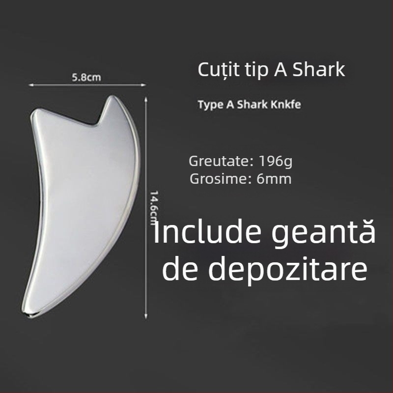 Cuțit profesional pentru fascie, placă de gua sha pentru mușchi și tendoane, set complet de masaj, relaxare a coloanei cervicale