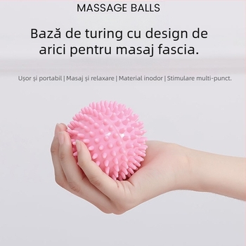 Minge de yoga pentru masaj la picioare – minge fascia, PVC, 55 g, Personalizare disponibilă