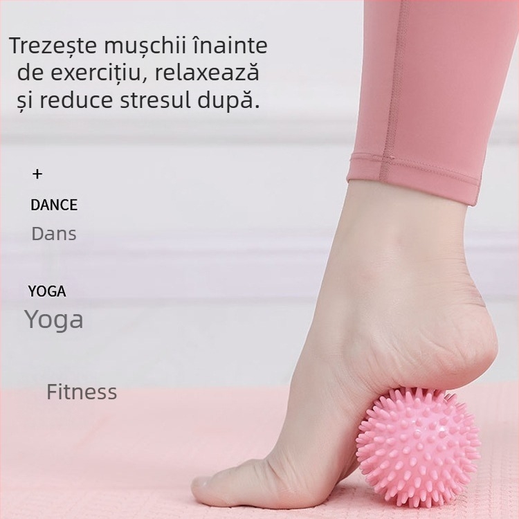 Minge de yoga pentru masaj la picioare – minge fascia, PVC, 55 g, Personalizare disponibilă