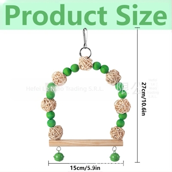 Jucărie leagăn pentru papagali, pentru păsări — produs autohton, nereimportat