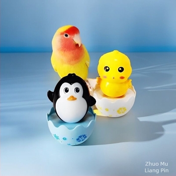 Jucărie de mestecat pentru papagali cu balans — Material: Plastic • Brand: Parrot Handsome • Pentru papagali • Import: Nu