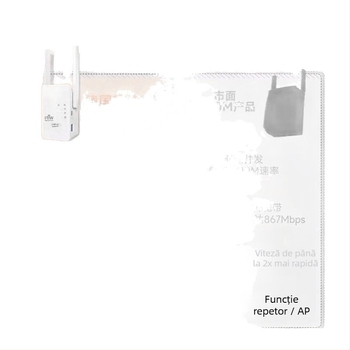 Extensor de router wireless cu 802.11n, backhaul Cat5, protecție la trăsnet