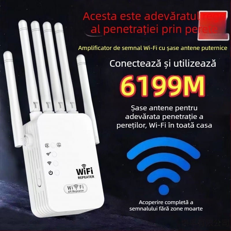 Extensor de router wireless cu 802.11n, backhaul Cat5, protecție la trăsnet