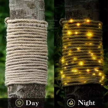 Lanternă LED cu sârmă de cupru - D511, 0.5W, 1.2V, 6–12 ore, decor exterior grădină, stil pastoral