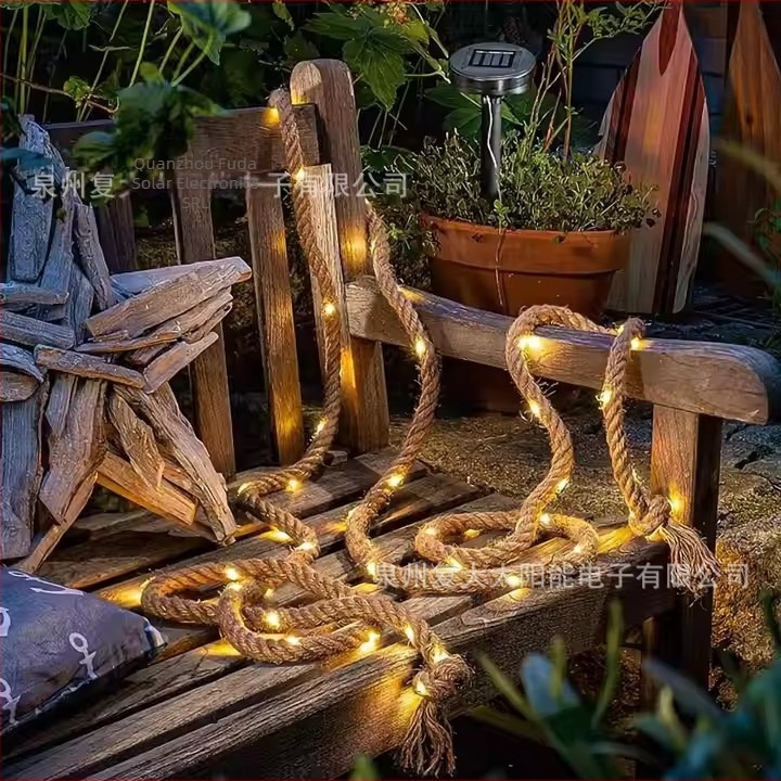 Lanternă LED cu sârmă de cupru - D511, 0.5W, 1.2V, 6–12 ore, decor exterior grădină, stil pastoral