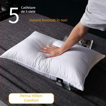 Perna dreptunghiulară cu husă din bumbac pur, umplutură din fibră cu nouă găuri (100%), fibră antibacteriană, personalizare disponibilă