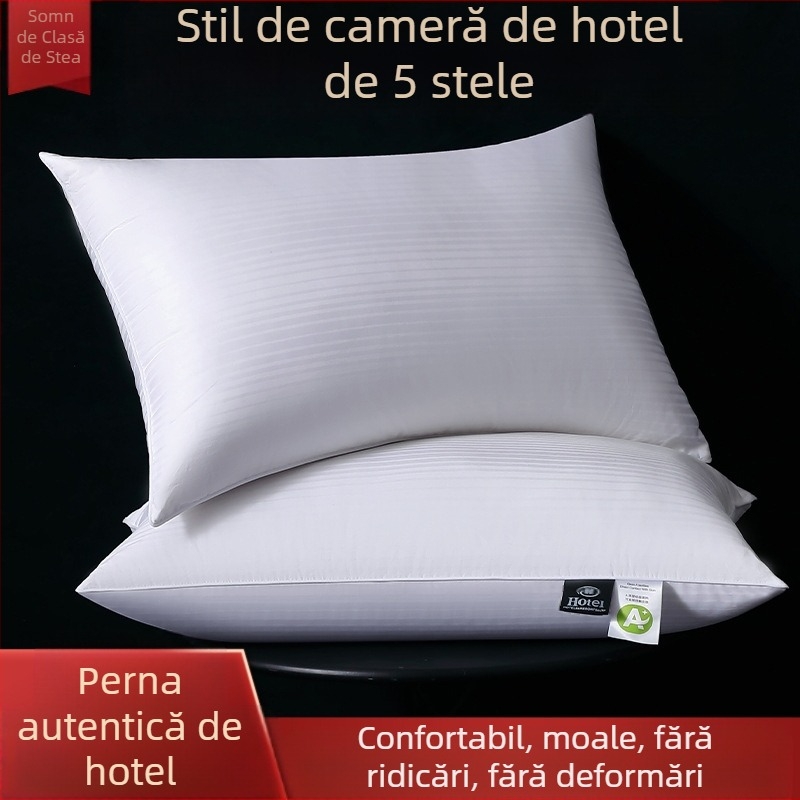 Perna dreptunghiulară cu husă din bumbac pur, umplutură din fibră cu nouă găuri (100%), fibră antibacteriană, personalizare disponibilă