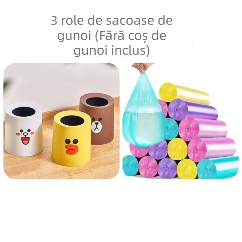 Coș de gunoi din plastic, fără capac, cu funcție de sterilizare, capacitate sub 4 L, pentru exterior