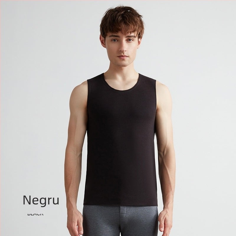 Vestă termică, autoîncălzire, Lyocell-cashmere, grosime 251-300 g/m², fără cusături, guler rotund