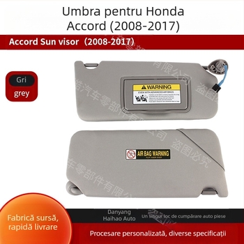 VIZOR DE SOARE PENTRU Honda Accord 2008-2017, textil, imprimare logo, montaj tip card, marcă Sea