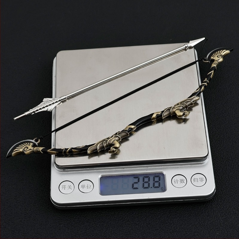 Figurină cu armă din aliaj de zinc: Prinț elf Legolas cu arc, ambalaj blister, stil chinezesc