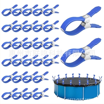 Clamă din oțel inoxidabil pentru acoperire piscină – clemă rezistentă cu suport de agățare pentru exterior (Material: Oțel inoxidabil; Tip: Cleme; Aplicație: Grădină rezistentă la vânt; Cod produs: Altul; Export cross-border: Da)