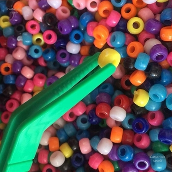 Jucărie educațională Montessori: clește metalic pentru motorică fină, clește pentru observații științifice, vârstă 0-2 ani