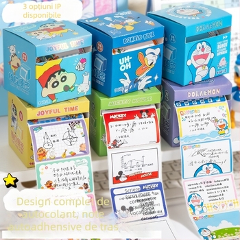 Set de note autoadezive Shin-chan cu lățime de tragere – 96 foi, IP licențiat (Shin-chan/Crayon Shin-chan), brand Yoofun, număr produs YFBLT
