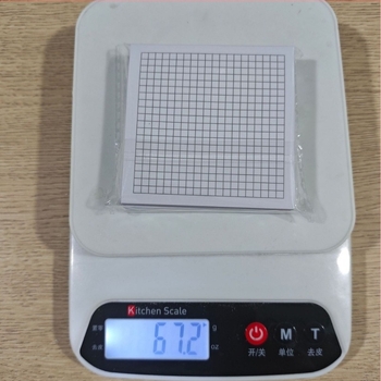 Bloc de notițe cu grilă 6, foi lipicioase, 25 de foi, imprimare offset, model 0003